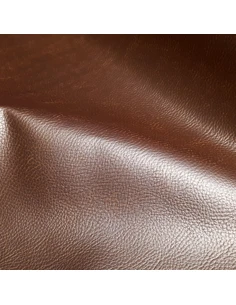 Tissu, Simili Cuir Uni, Cuivre Rosé, Laize 140 cm, 82% PVC 18% Polyester 2