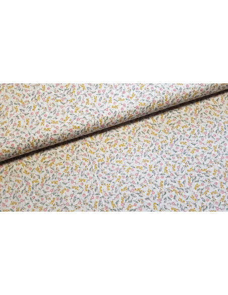 Coton plumetis imprimé, petites fleurs