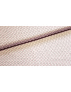 Popeline de coton, ronds, rose clair