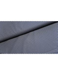 Popeline de coton, ronds, bleu