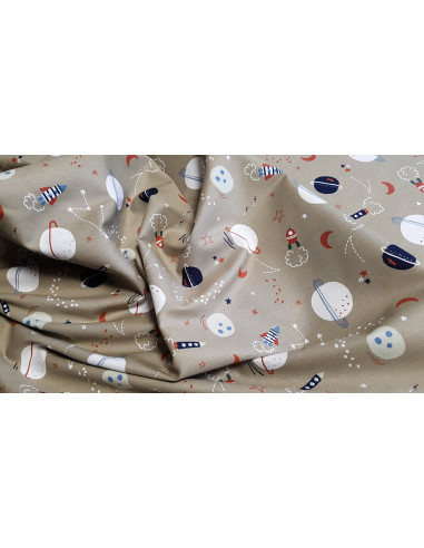 Popeline de coton, espace