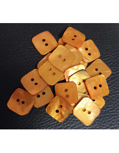 Bouton 2 trous, Ø 16 mm, orange 2