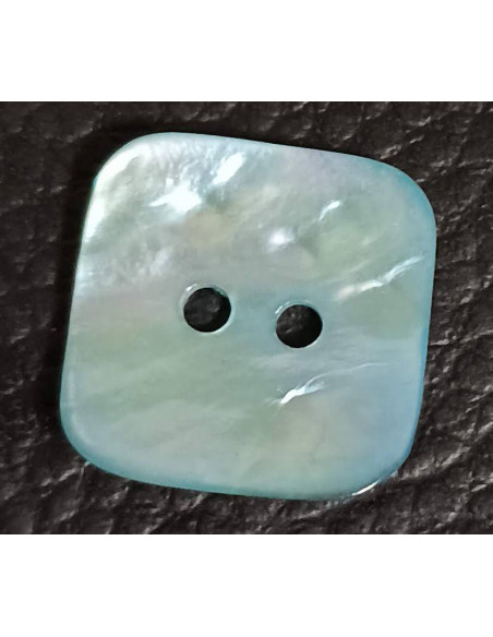 Bouton 2 trous, Ø 16 mm, bleu