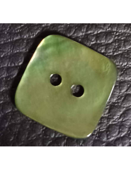 Bouton 2 trous, Ø 16 mm, vert