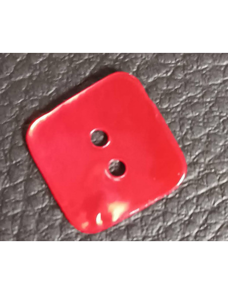 Bouton  trous, Ø 16 mm, rouge