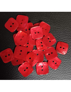 Bouton  trous, Ø 16 mm, rouge 2