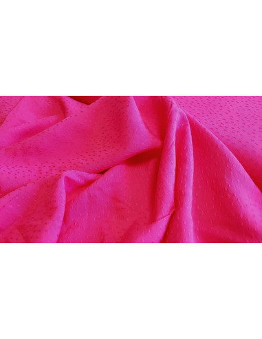 Viscose piquée unie, rose fuchsia