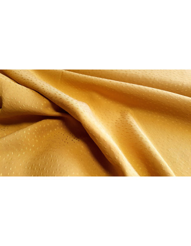 Viscose piquée unie, jaune moutarde