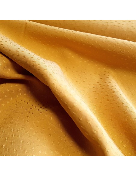 Tissu, Viscose Piquée Unie, Jaune Moutarde, Laize 140 cm, 100% Viscose 120g/m²