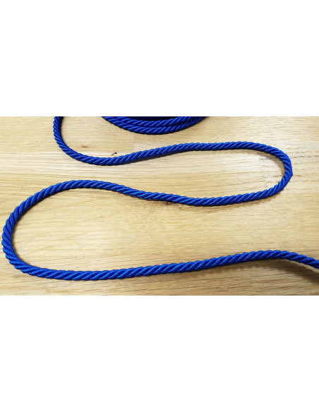 Cordelière, Ø4mm, bleu