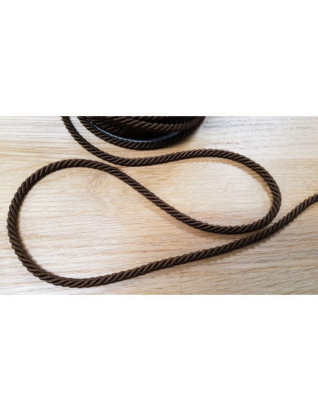 Cordelière, Ø4mm, marron