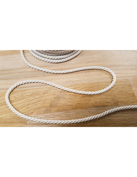 Cordelière, Ø4mm, écru
