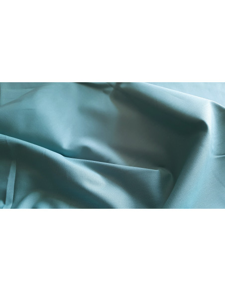Popeline de coton unie, bleu celadon