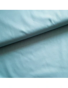 Tissu, Popeline de Coton Unie, Bleu Céladon, Laize 150 cm, 100% Coton 195g/ml