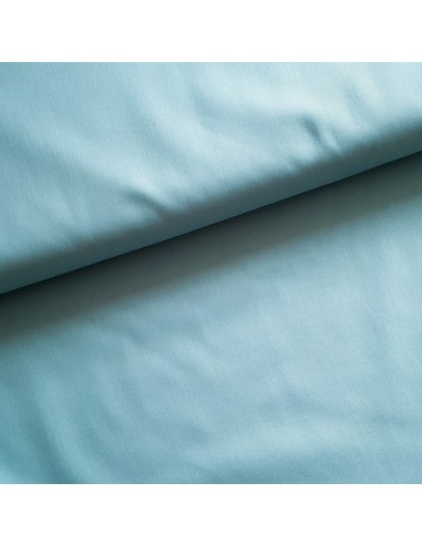 Tissu, Popeline de Coton Unie, Bleu Céladon, Laize 150 cm, 100% Coton 195g/ml
