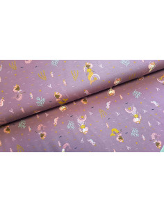 Jersey de coton, petites sirènes