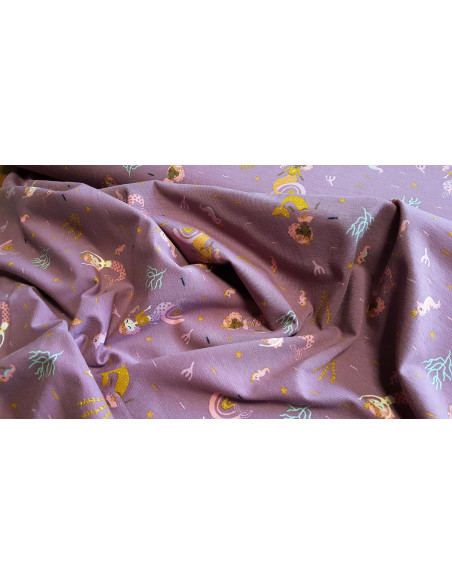Jersey de coton, petites sirènes