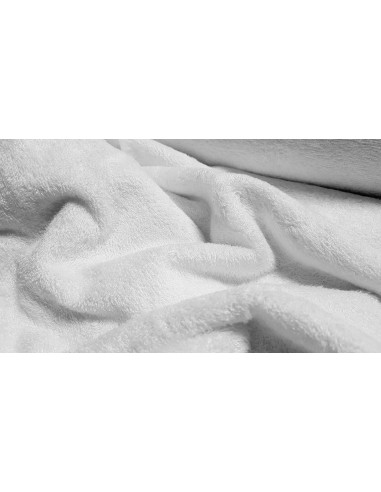 Eponge de bambou bouclette, blanc