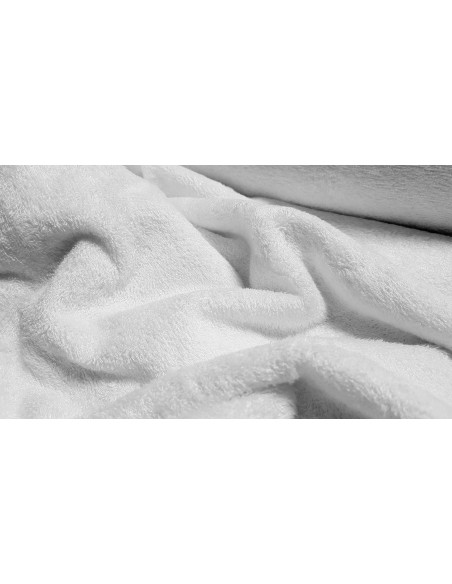 Eponge de bambou bouclette, blanc