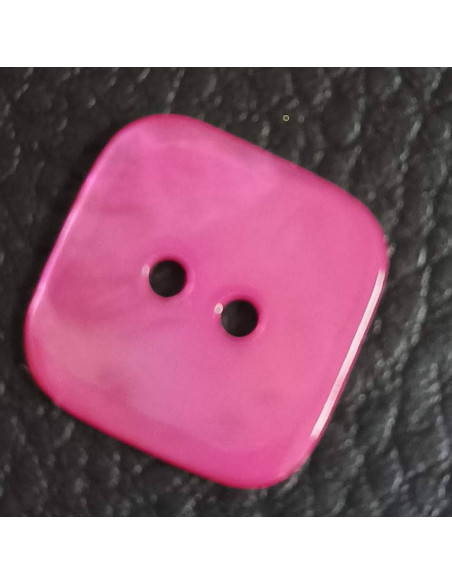 Bouton 2 trous, Ø 16 mm, rose