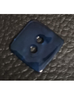 Bouton 2 trous, Ø 16mm, bleu