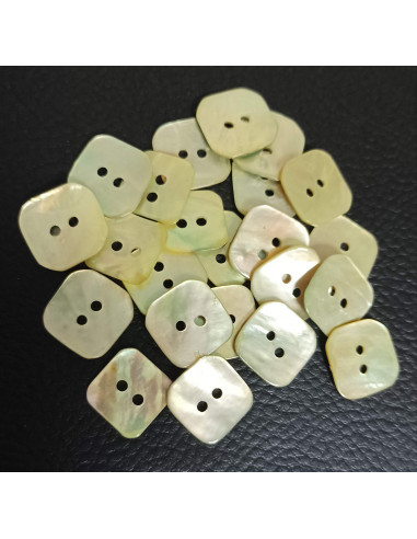 Bouton 2 trous, Ø 16 mm, vert