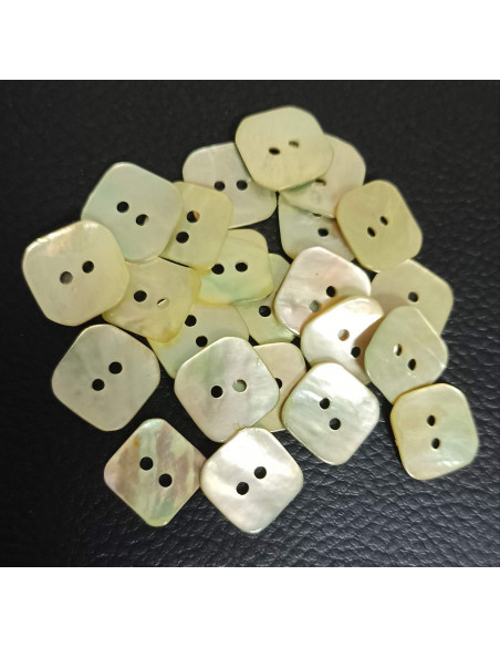 Bouton 2 trous, Ø 16 mm, vert