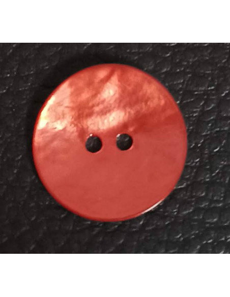 Bouton 2 trous, Ø 16 mm, orange