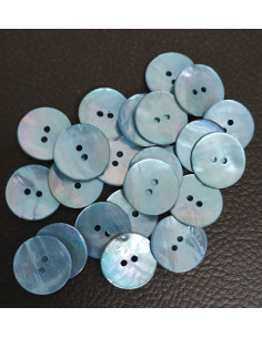 Bouton 2 trous, Ø 16 mm, bleu 2