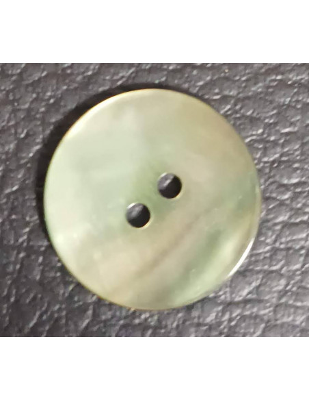 Bouton 2 trous, Ø 16 mm, vert