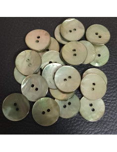 Bouton 2 trous, Ø 16 mm, vert 2