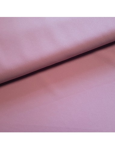 Tissu, Crêpe Léger Uni, Vieux Rose, Laize 147 cm, 100% Polyester 169g/m²