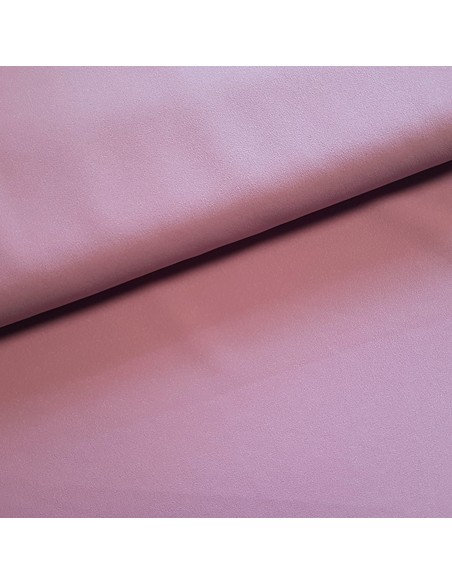 Tissu, Crêpe Léger Uni, Vieux Rose, Laize 147 cm, 100% Polyester 169g/m²