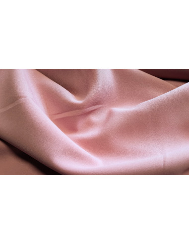 Crêpe léger uni, vieux rose