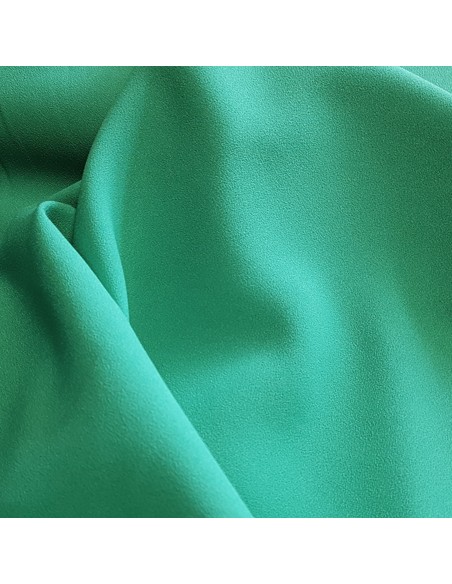 Tissu, Crêpe Léger Uni, Vert Bouteille, Laize 147 cm, 100% Polyester