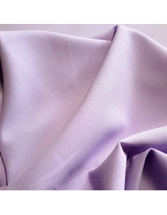 Tissu, Crêpe Léger Uni, Mauve, Laize 147 cm, 100% Polyester 169g/m² 2