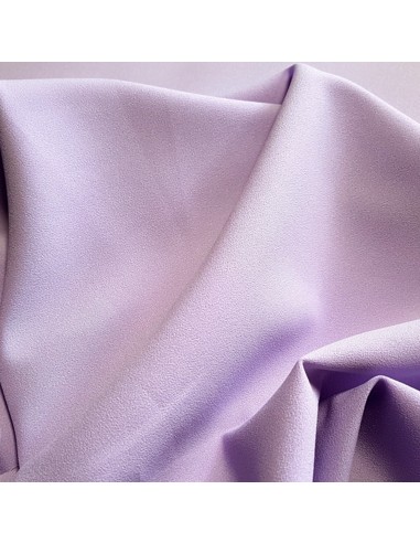 Tissu, Crêpe Léger Uni, Mauve, Laize 147 cm, 100% Polyester 169g/m²