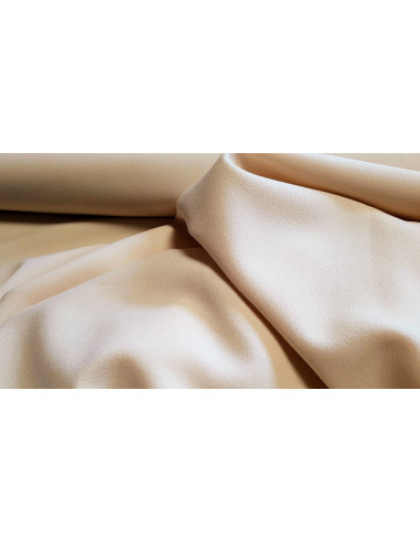 Crêpe léger uni, beige