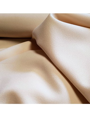 Tissu, Crêpe Léger Uni, Beige, Laize 147 cm, 100% Polyester