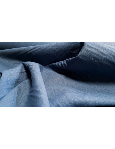 Lin lavé, bleu jeans