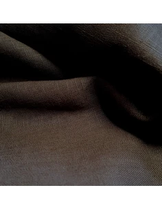 Tissu, Lin Lavé Uni, Marron Foncé, Laize 140 cm, 100% Lin 230g/m² 2