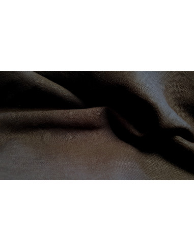 Lin lavé, marron foncé