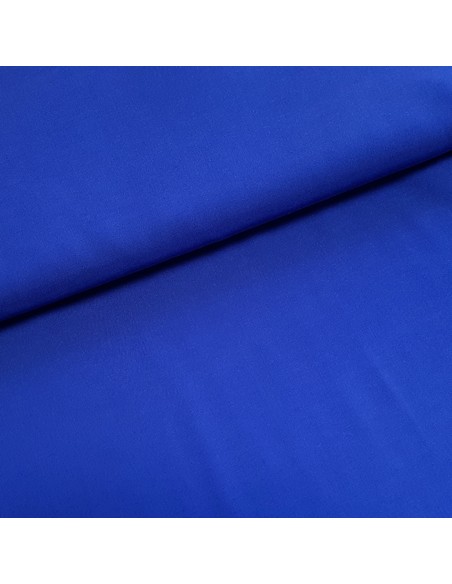 Tissu, Viscose Unie, Bleu Roi, Laize 145 cm, 100% Viscose