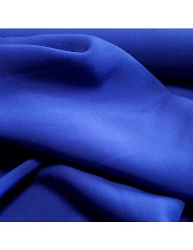Tissu, Viscose Unie, Bleu Roi, Laize 145 cm, 100% Viscose