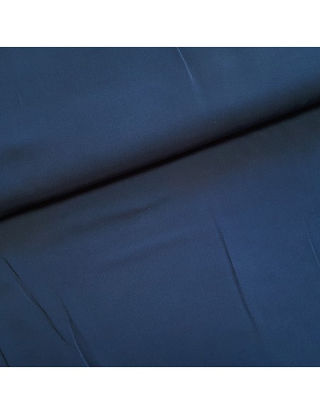 Tissu, Viscose Unie, Bleu Marine, Laize 150 cm, 100% Viscose