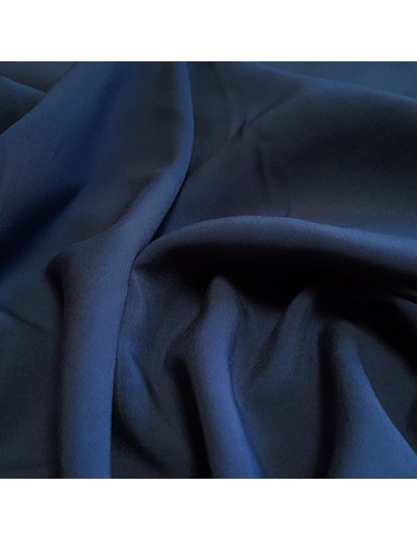 Tissu, Viscose Unie, Bleu Marine, Laize 150 cm, 100% Viscose