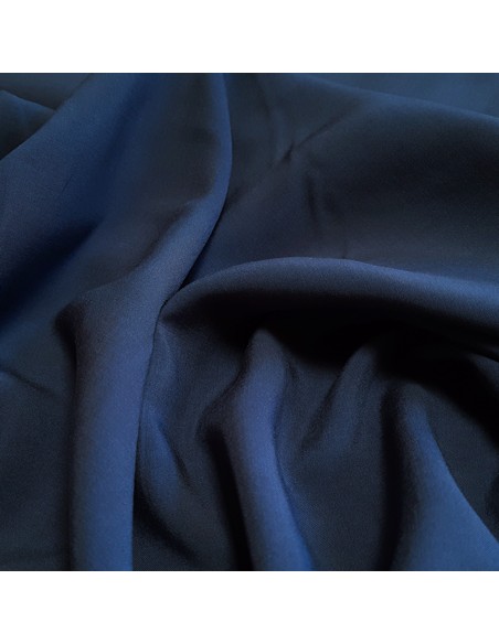 Tissu, Viscose Unie, Bleu Marine, Laize 150 cm, 100% Viscose