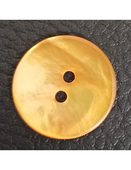 Bouton 2 trous, Ø 16 mm, orange