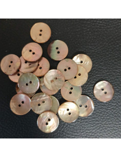 Bouton 2 trous, Ø 16 mm, doré 2