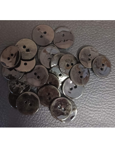 Bouton  trous, Ø 16 mm, noir